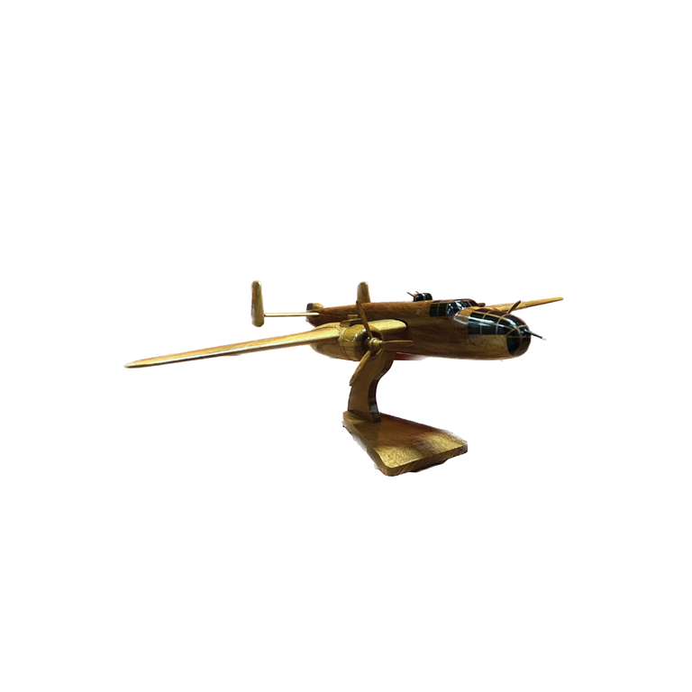 B25 Mitchell Mahogany Wood Desktop Aircraft Model