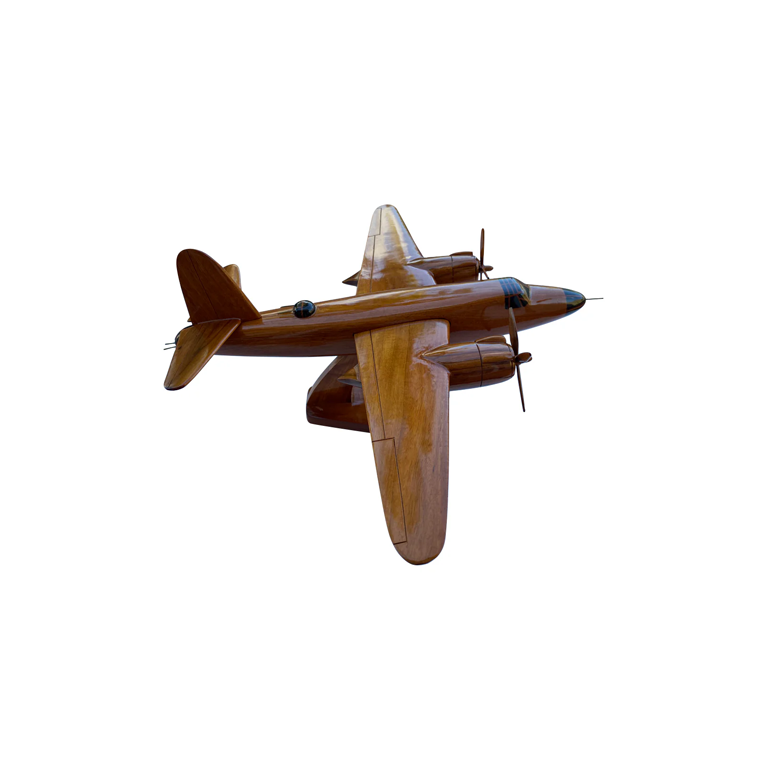 B26 Marauder Mahogany Wood Desktop Airplane Model