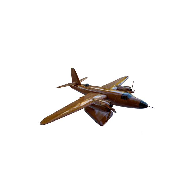 B26 Marauder Mahogany Wood Desktop Airplane Model
