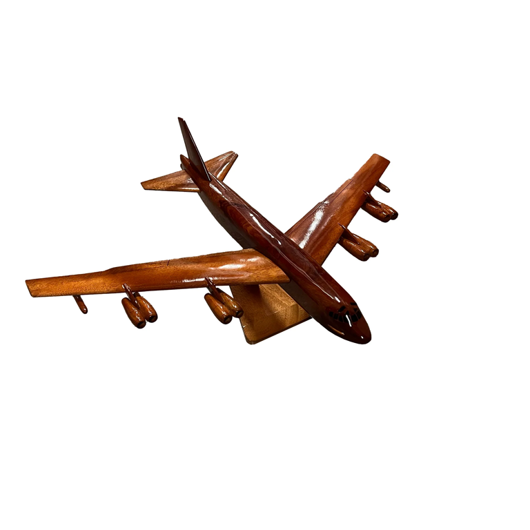 B52 Stratofortress Mahogany Wood Desktop Airplane Model