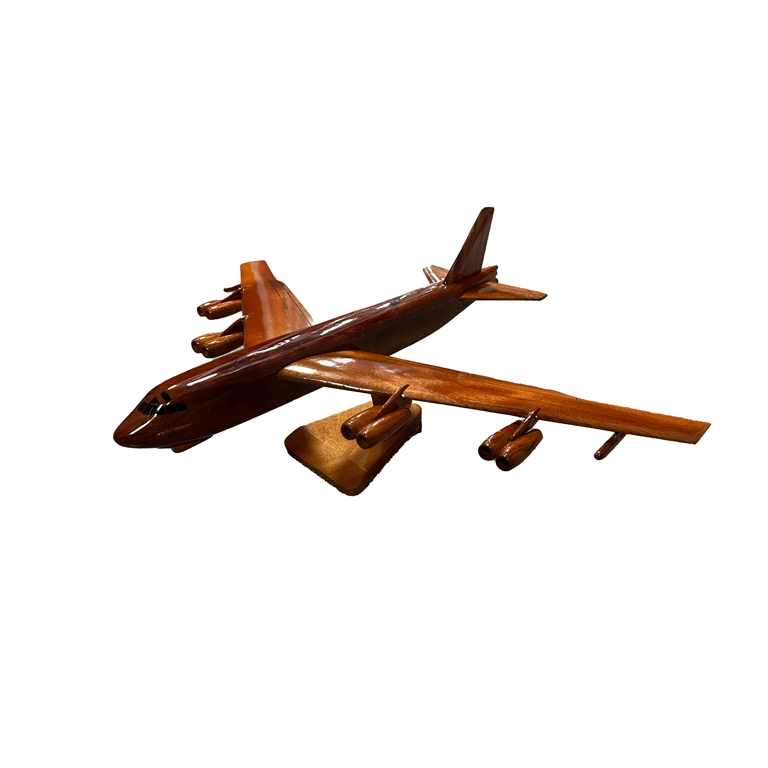 B52 Stratofortress Mahogany Wood Desktop Airplane Model