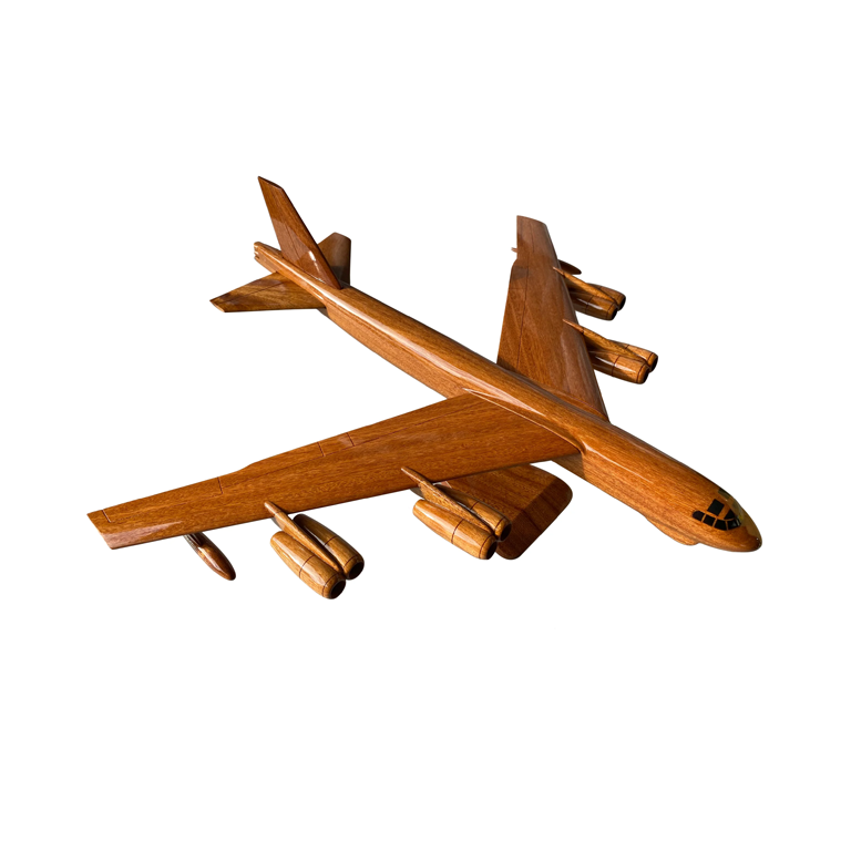 B52 Stratofortress Mahogany Wood Desktop Airplane Model
