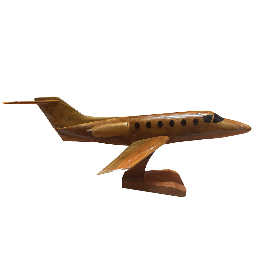 Beechjet 400 Mahogany Wood Desktop Airplane Model