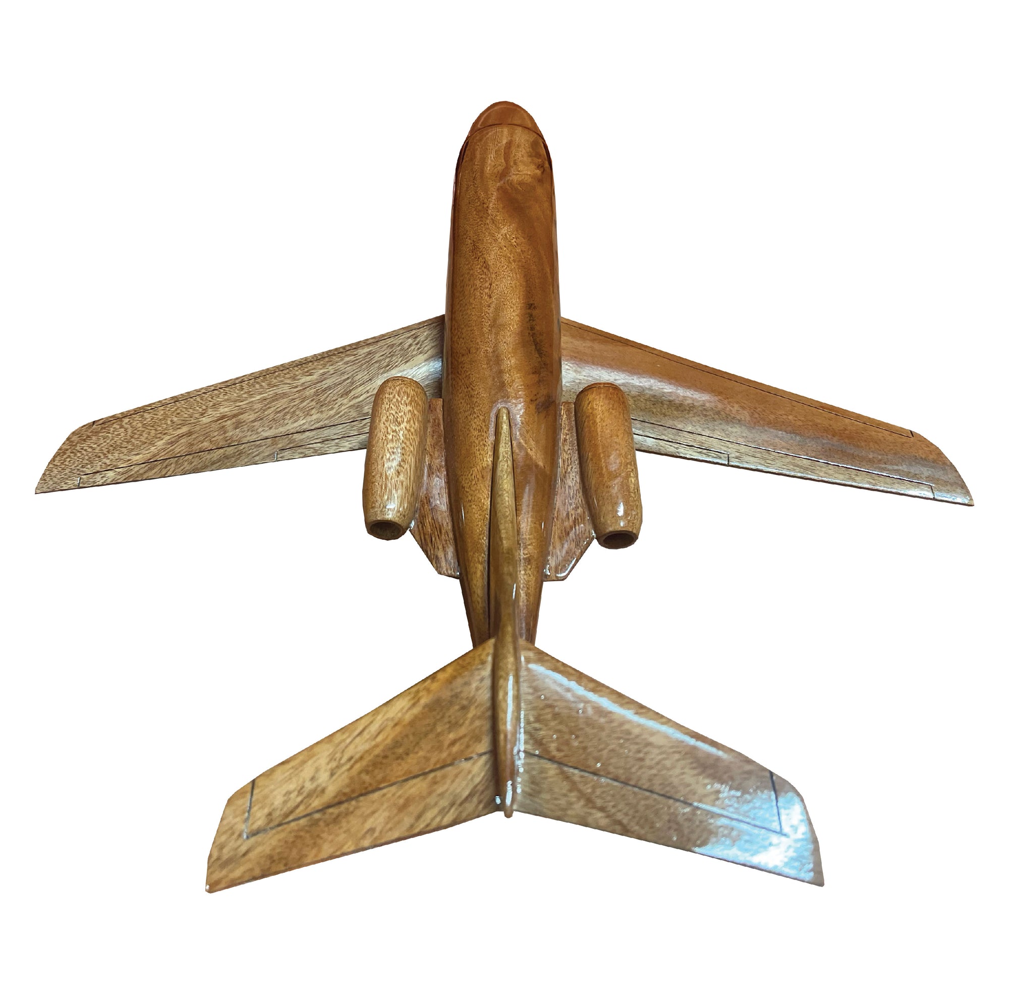 Beechjet 400 Mahogany Wood Desktop Airplane Model