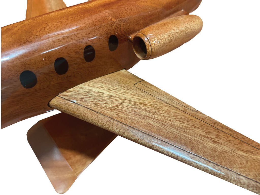 Beechjet 400 Mahogany Wood Desktop Airplane Model