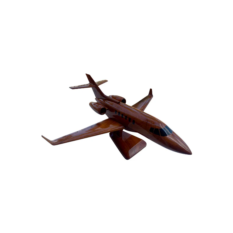 BEHAWK Mahogany Wood Desktop Airplane Model