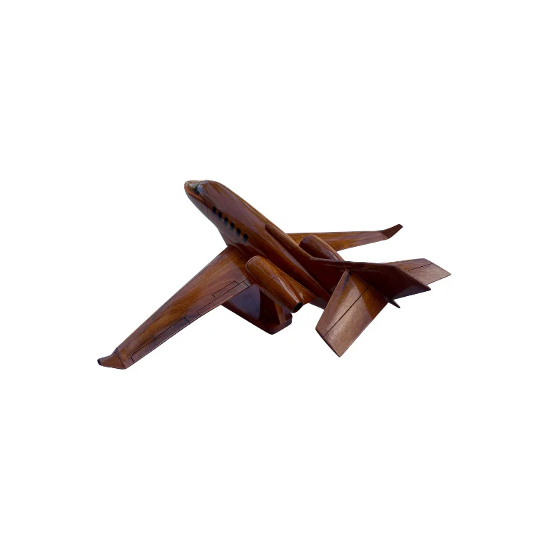 BEHAWK Mahogany Wood Desktop Airplane Model