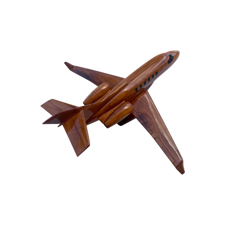BEHAWK Mahogany Wood Desktop Airplane Model