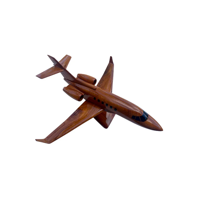 BEHAWK Mahogany Wood Desktop Airplane Model