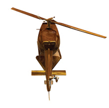 Load image into Gallery viewer, Bell 212 Mahogany Wood Desktop Helicopter Model