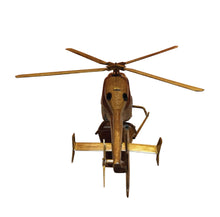 Load image into Gallery viewer, Bell 429 Mahogany Wood Desktop Helicopter Model