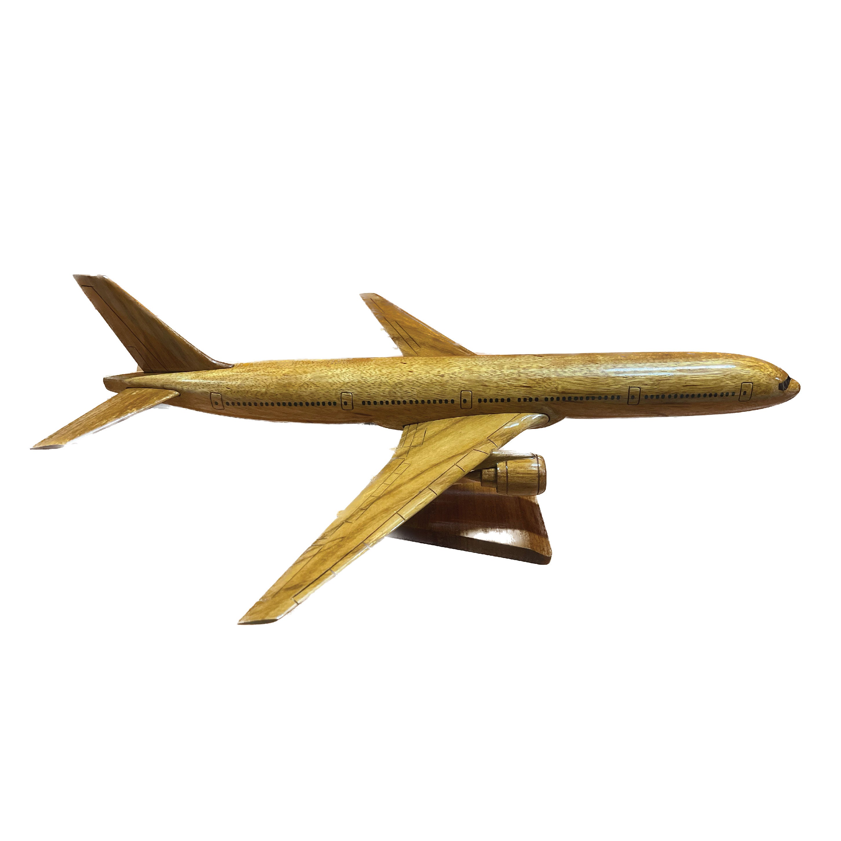 The Boeing 777 Mahogany Wood Desktop Airplane Model