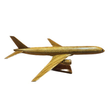 Load image into Gallery viewer, The Boeing 777 Mahogany Wood Desktop Airplane Model