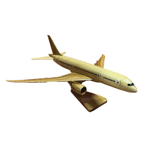 Boeing 787 Dreamliner Mahogany Wood Desktop Airplane Model