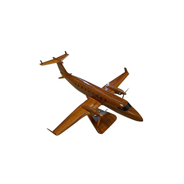 Beech 1900 Mahogany Wood Desktop Airplane Model