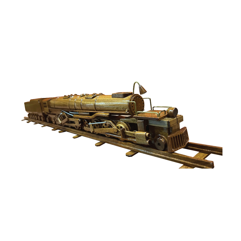 Big Boy Locomotive Mahogany Wood desktop model