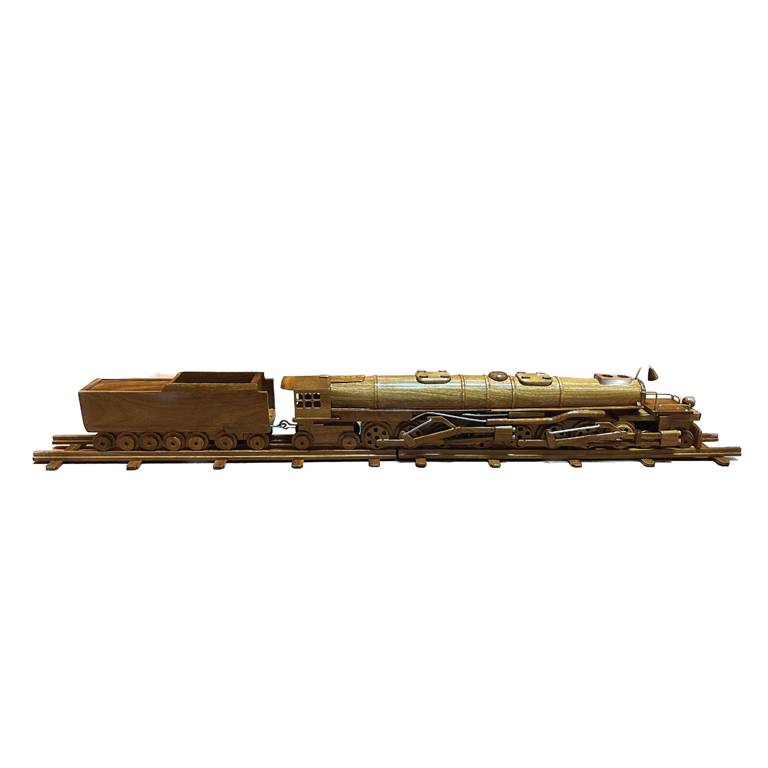 Big Boy Locomotive Mahogany Wood desktop model