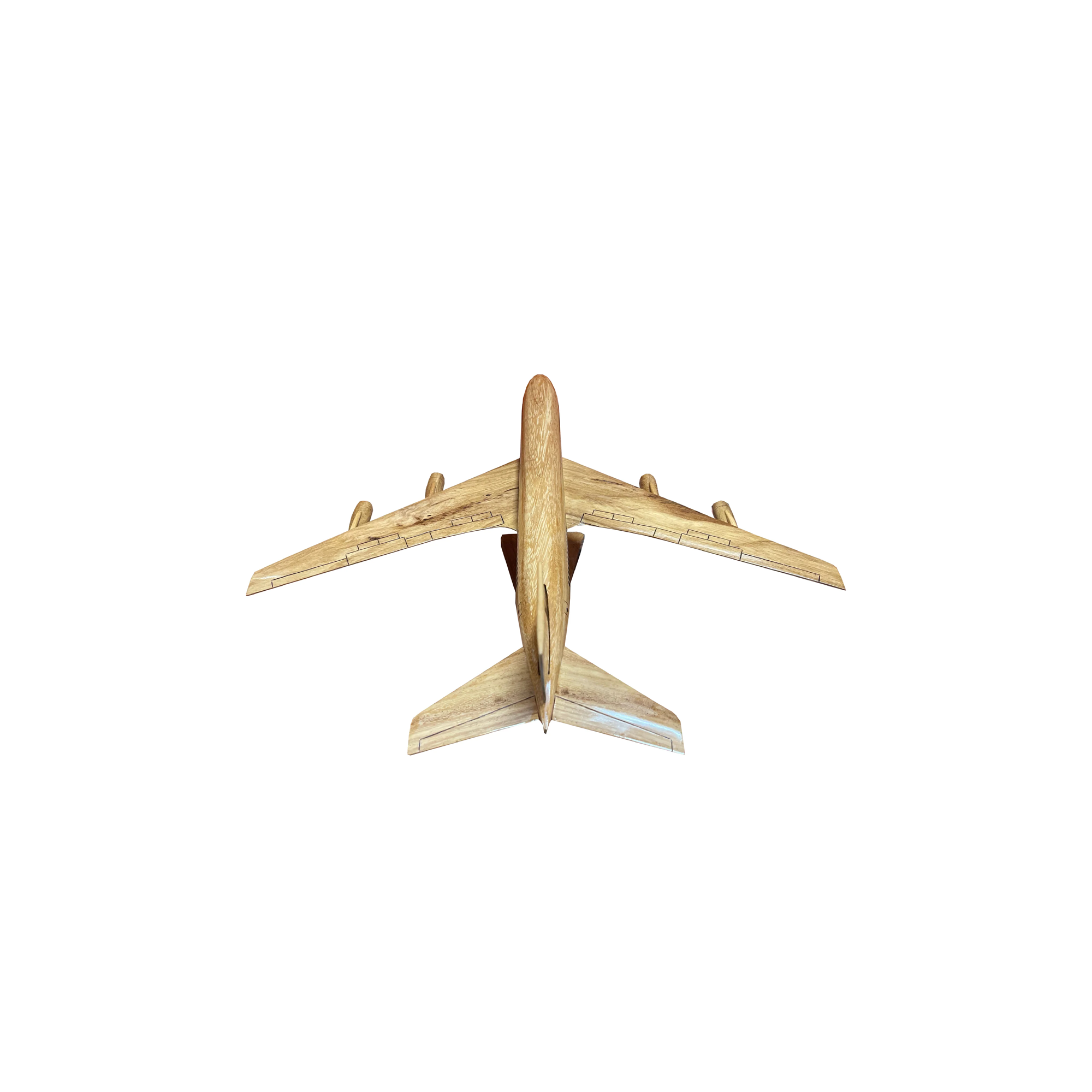 Boeing 707 Mahogany Wood Desktop Airplane Model