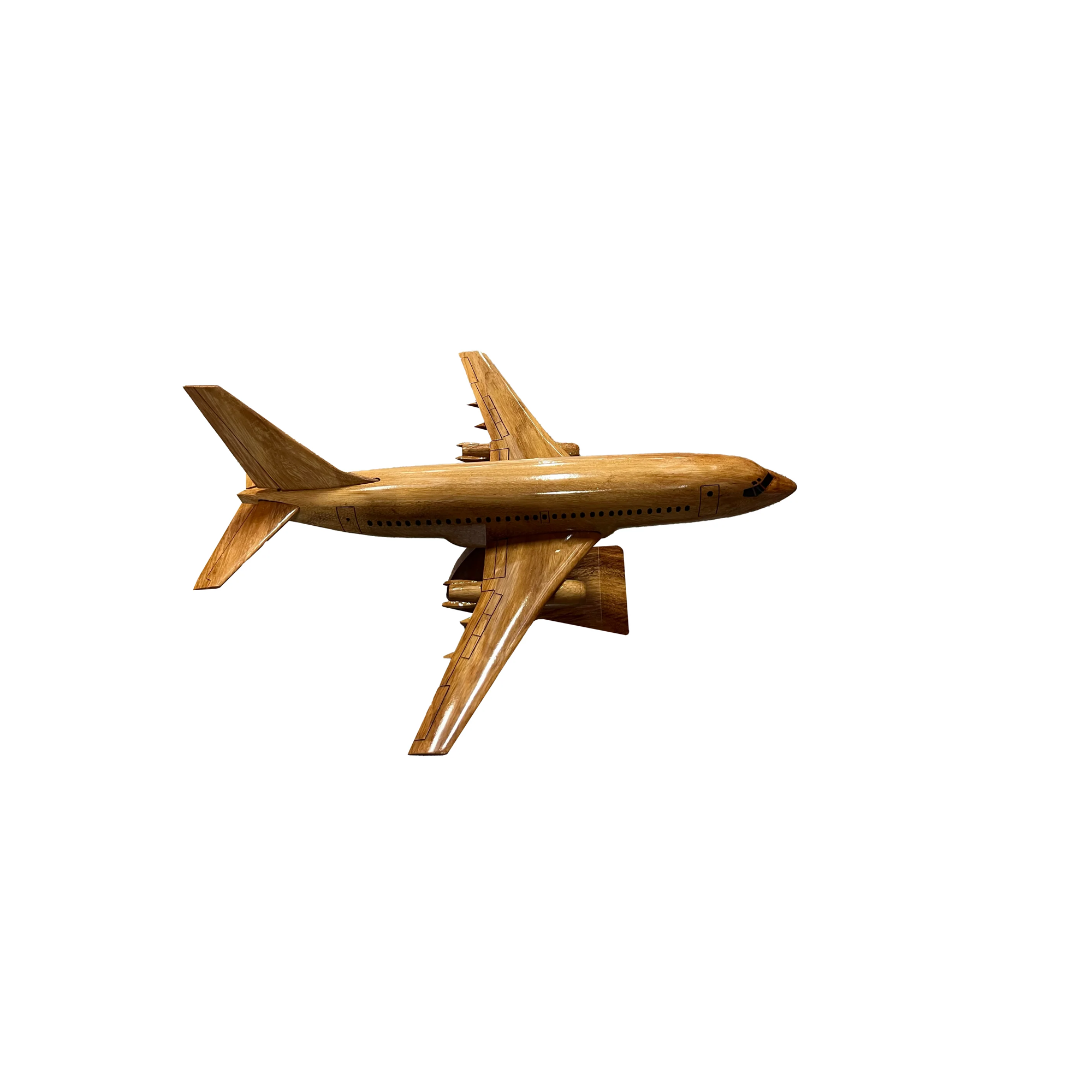 Boeing 737 Mahogany Wood Desktop Airplane Model