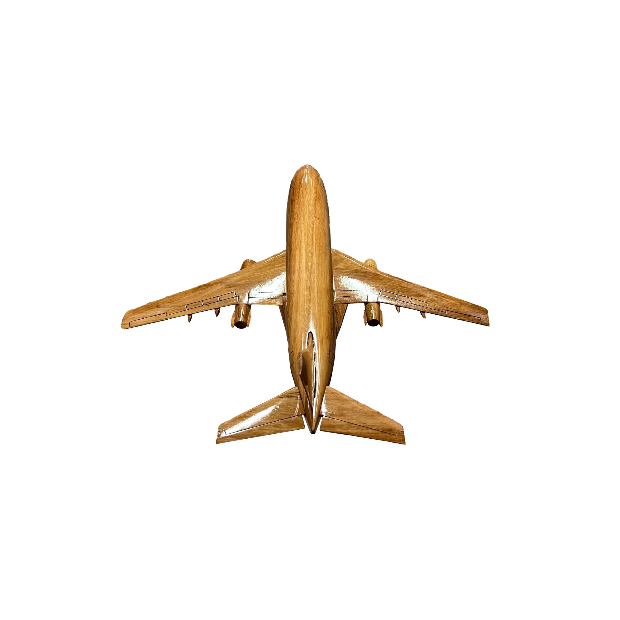 Boeing 737 Mahogany Wood Desktop Airplane Model