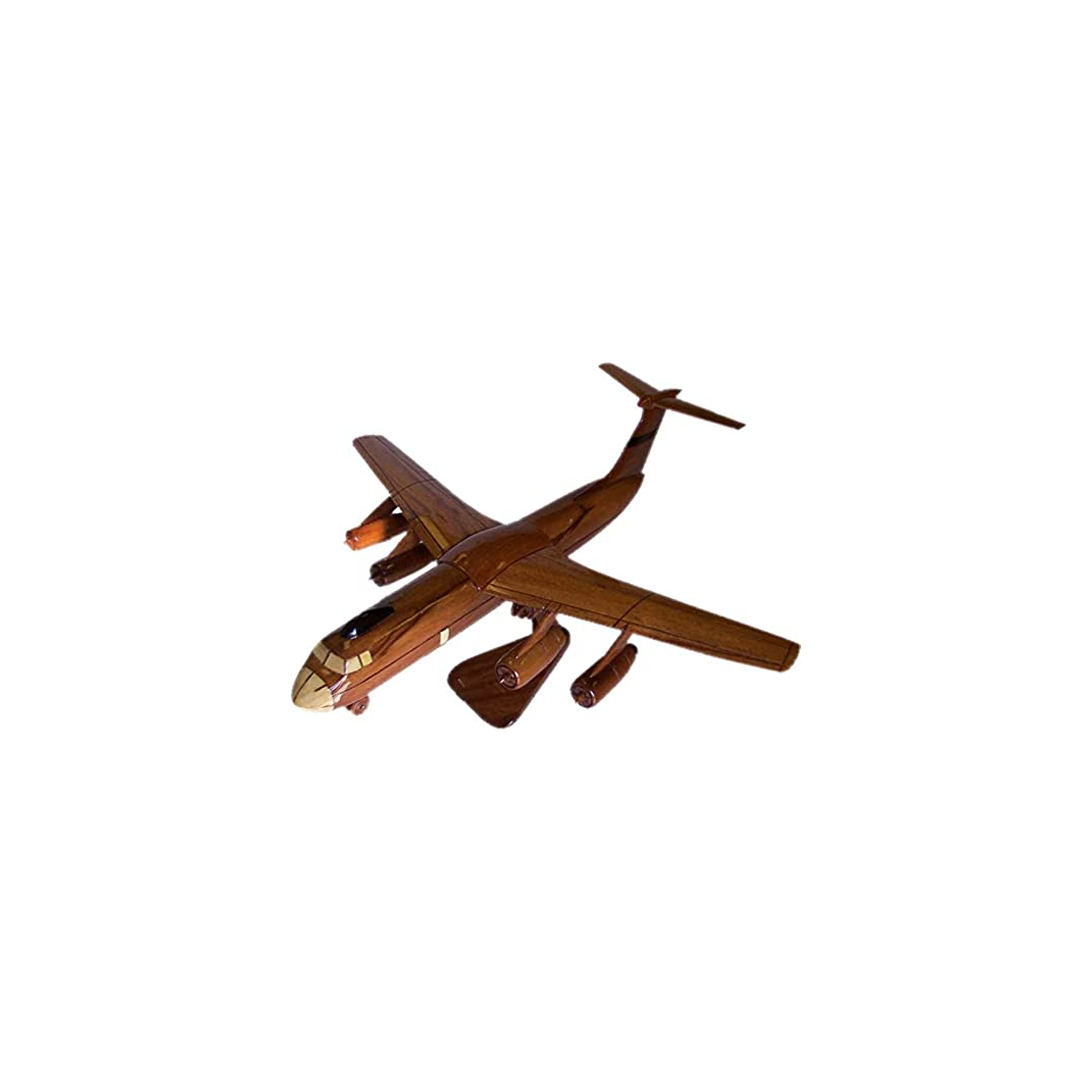 C-141 Star Lifter Mahogany Wood Desktop Airplane Model