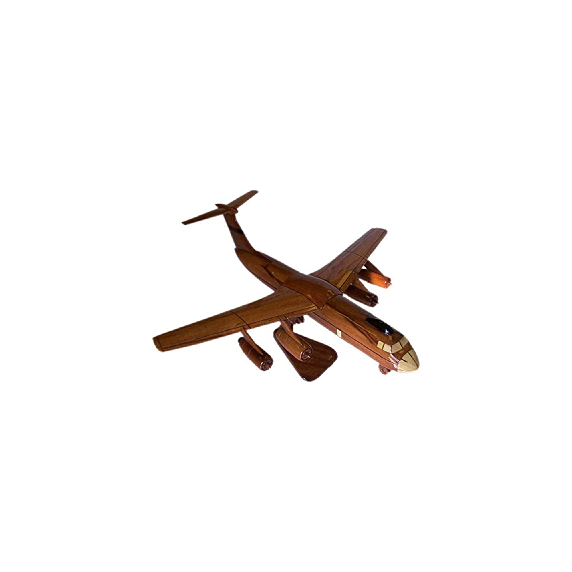 C-141 Star Lifter Mahogany Wood Desktop Airplane Model