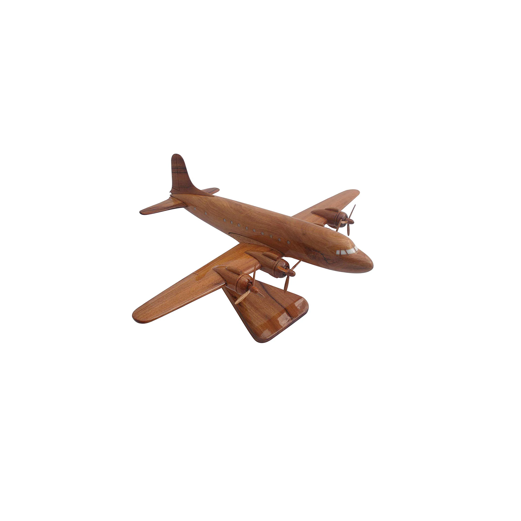 C-59 Mahogany Wood Desktop Airplane Model