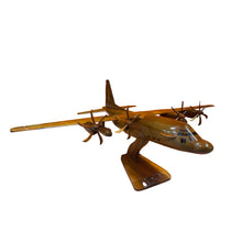 Load image into Gallery viewer, C130 Hercules Mahogany Wood Desktop Airplane Model