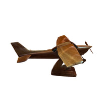 Load image into Gallery viewer, Cessna 172 Mahogany Wood Desktop Airplane Model