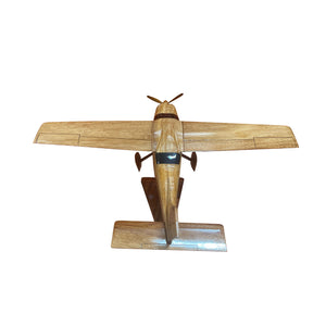 Cessna 177 Cardinal Mahogany Wood Desktop Airplanes Model.