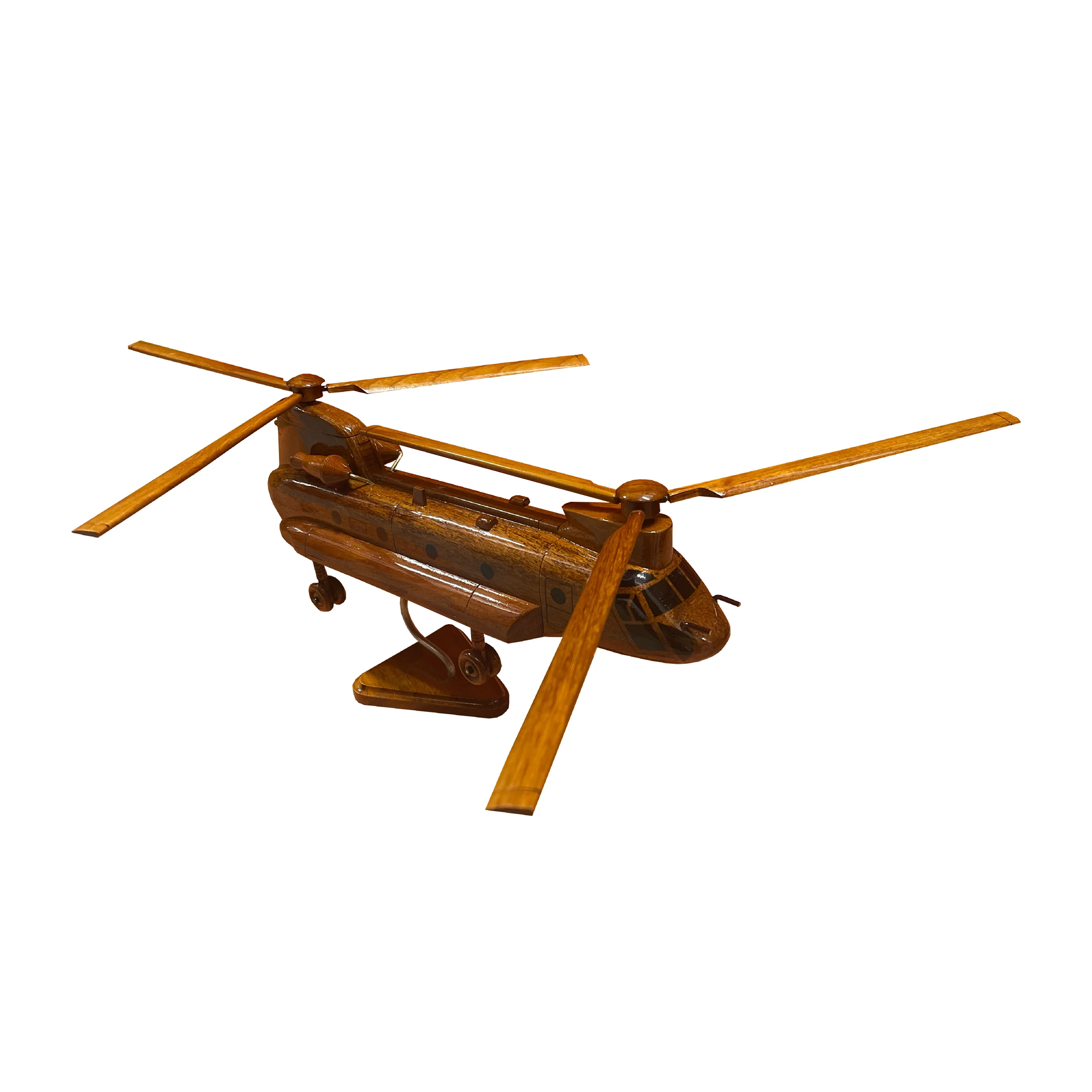 CH-47 ( CH47 ) Chinook Mahogany Wood Desktop Airplane Model