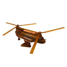 Load image into Gallery viewer, CH-47 Chinook Mahogany Wood Desktop Airplane Model