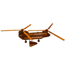 Load image into Gallery viewer, CH-47 Chinook Mahogany Wood Desktop Airplane Model