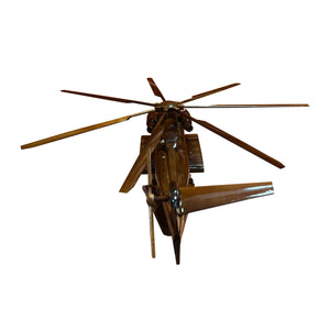 CH53K Sea Stallion Mahogany Wood Desktop Helicopter Model