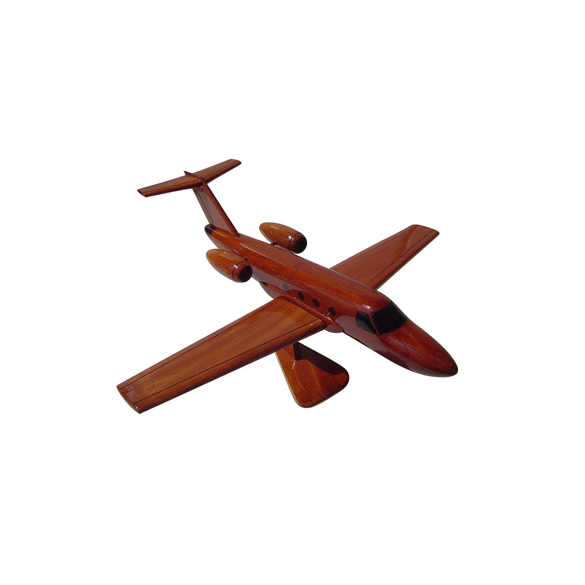 Cessna Citation 525 Mahogany Wood Desktop Airplane Model