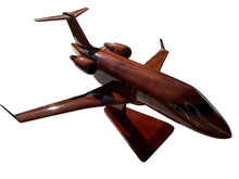 Load image into Gallery viewer, Bombardier Challenger 604 Mahogany Wood Desktop Airplane Model