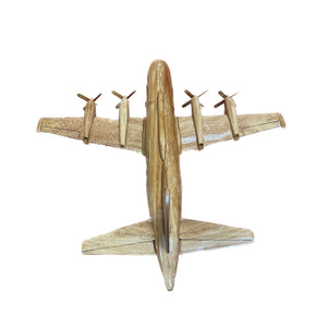 EP3 Mahogany Wood Desktop Airplane Model