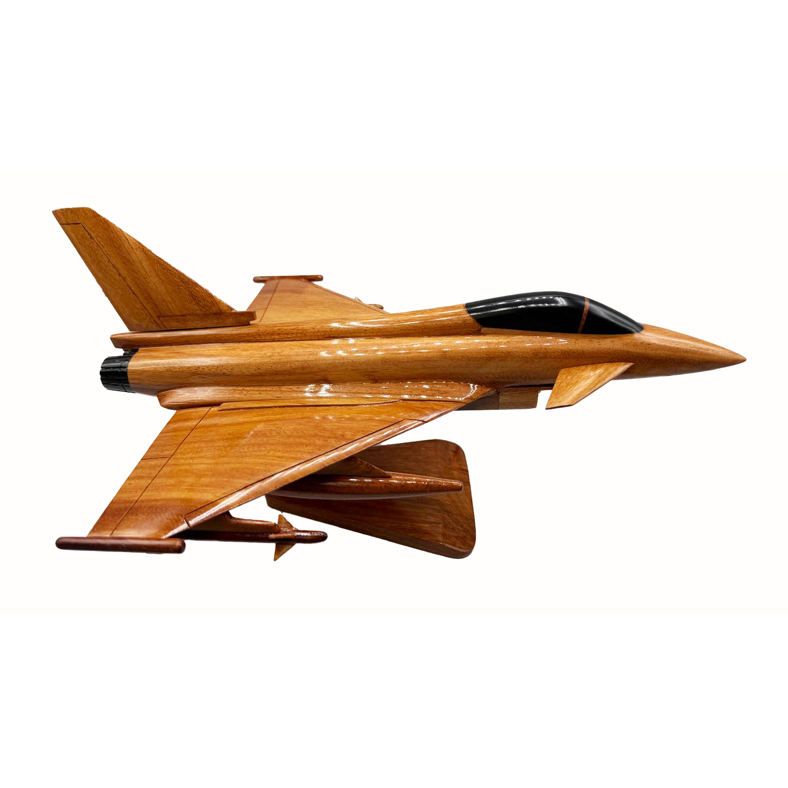 Eurofighter Mahogany Wood Desktop Model