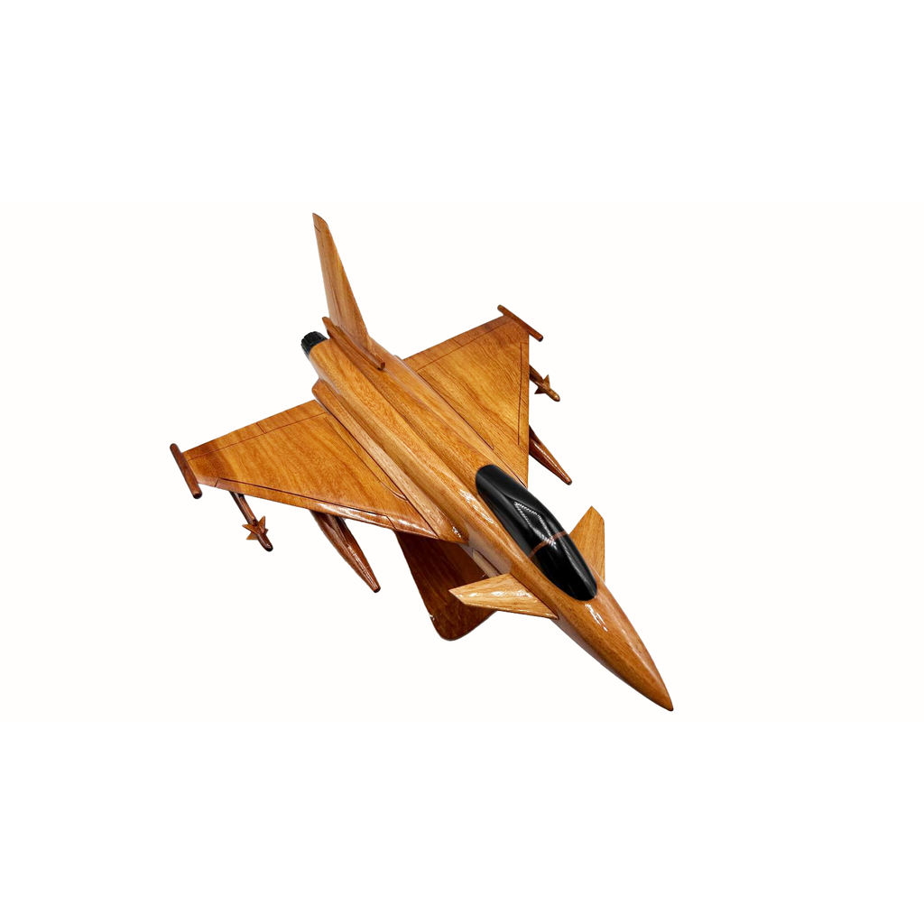 Eurofighter Mahogany Wood Desktop Model