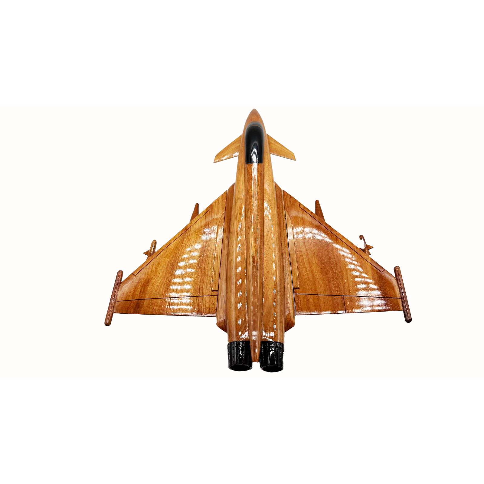 Eurofighter Mahogany Wood Desktop Model