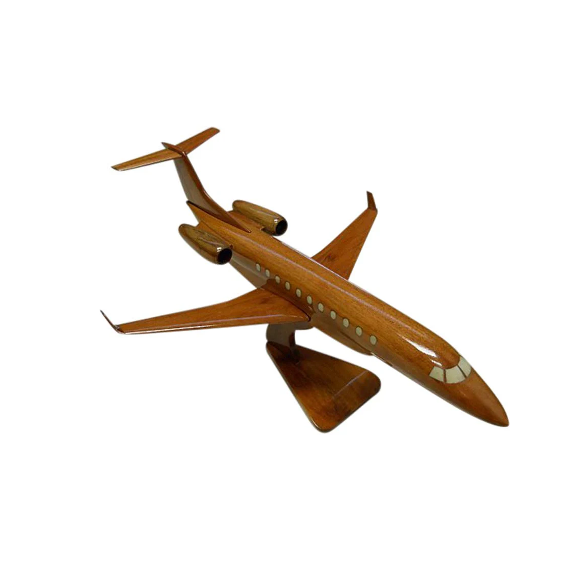 Embraer Legacy 600 Mahogany Wood Desktop Airplane Model