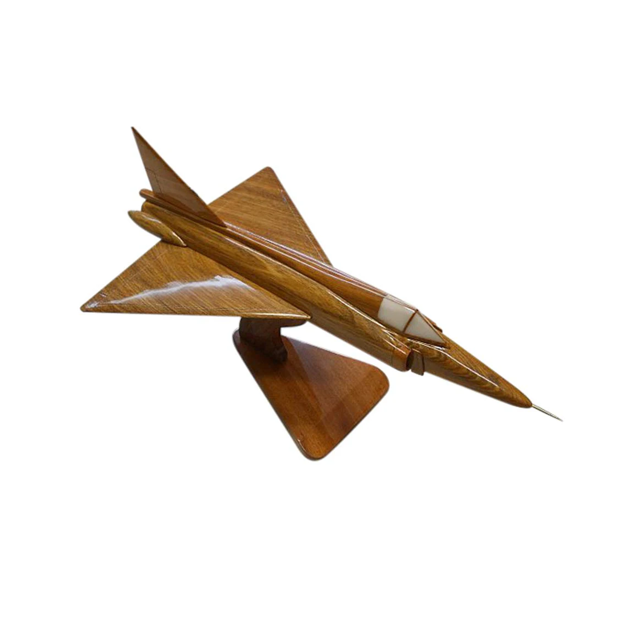 F102 Delta Dagger Mahogany Wood Desktop Airplane Model