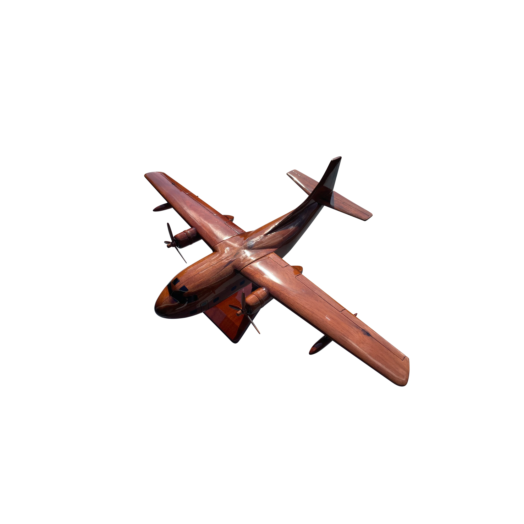 Fairchild C123 Provider Mahogany Wood Desktop Airplane Model