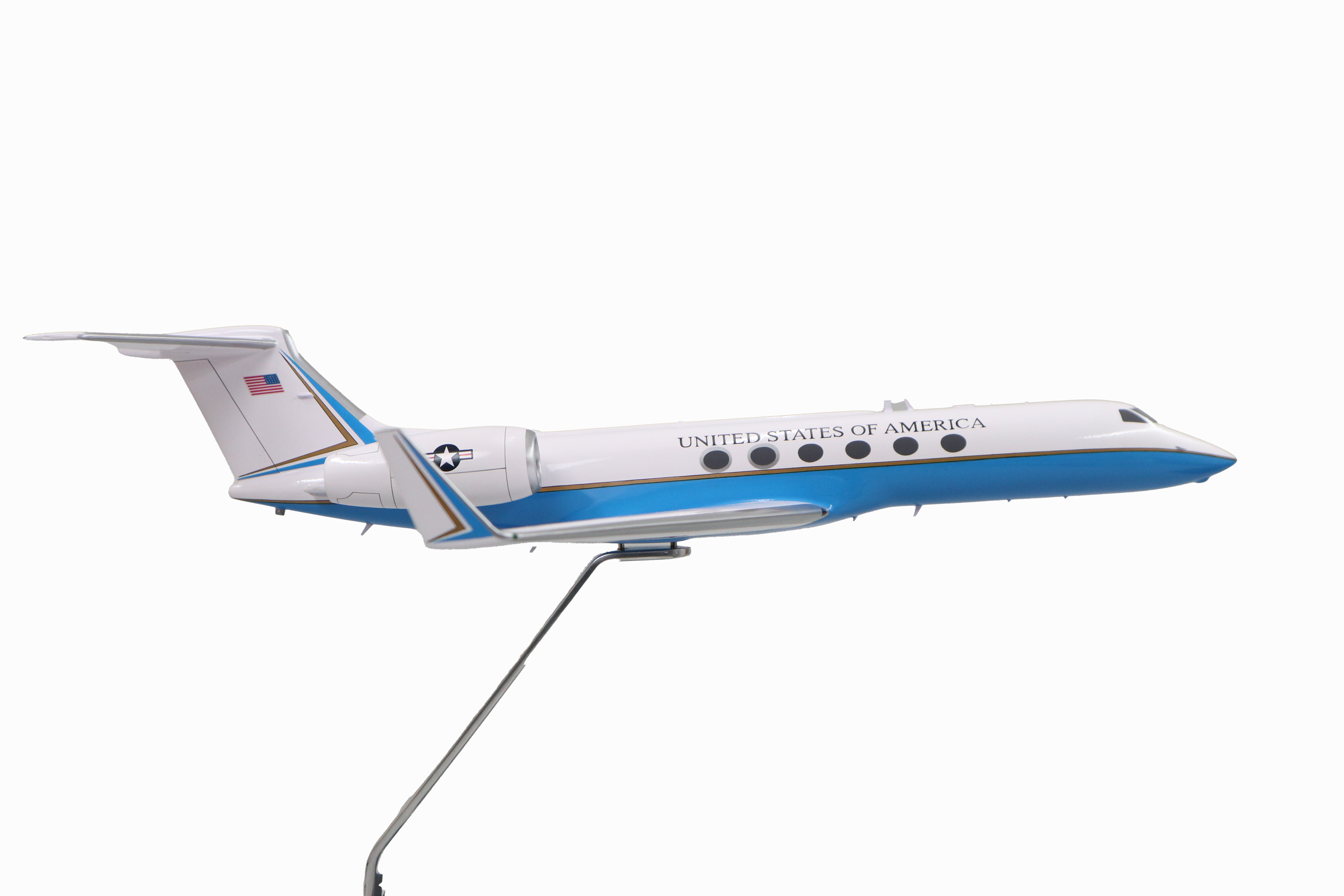 Gulfstream C-37A G-550 USAF Wood Desktop Model Custom Made for you