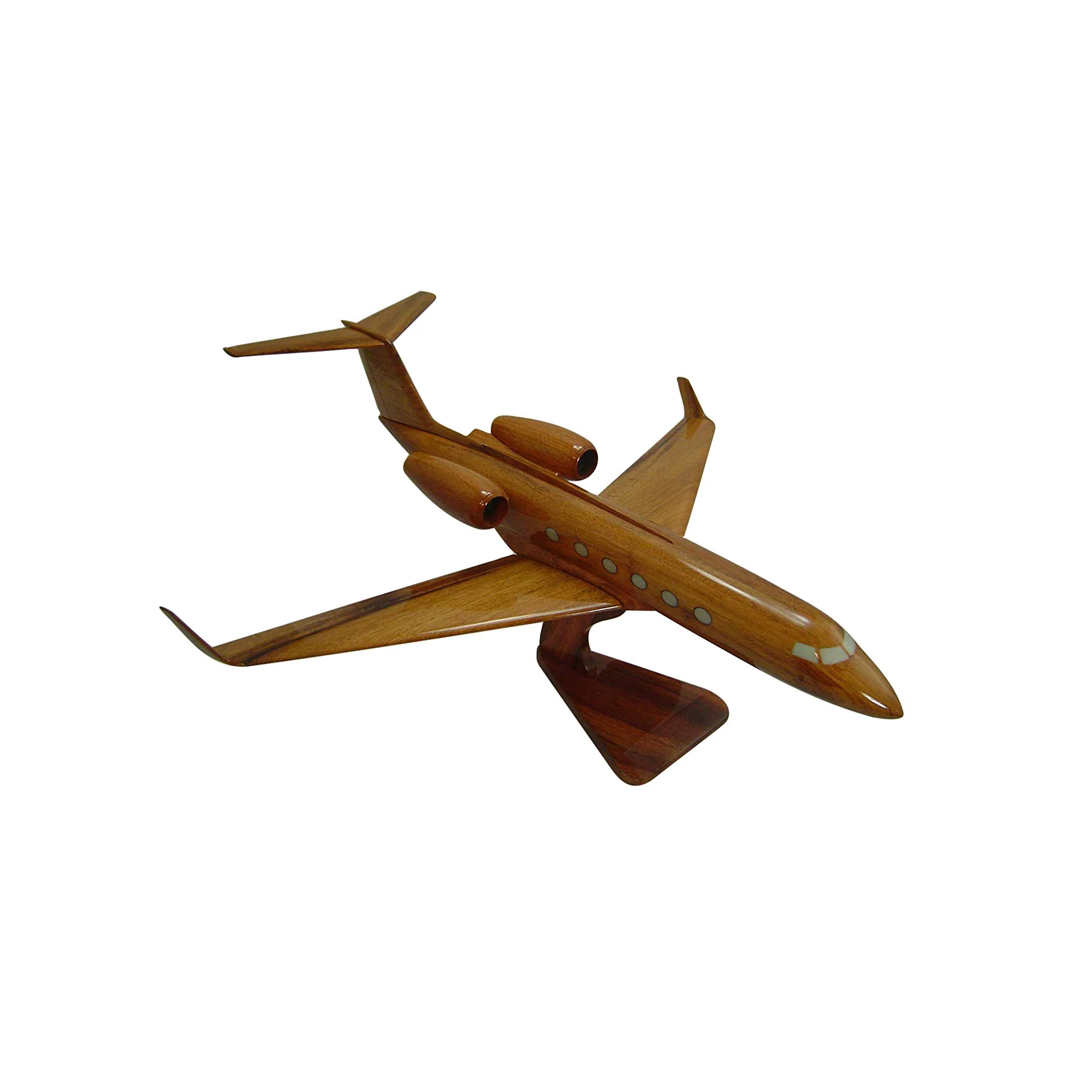Gulfstream III Mahogany Wood Desktop Airplanes Model