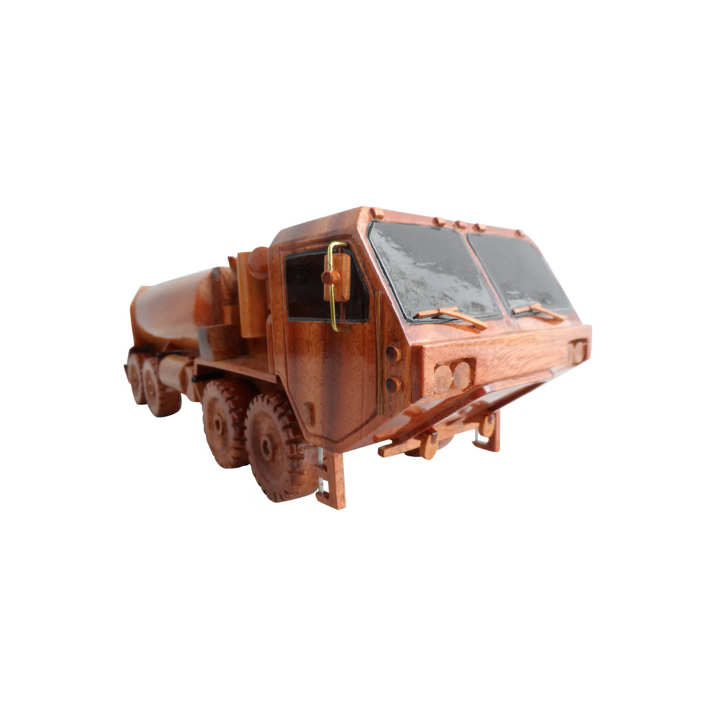 HEMTT Fuel Truck Mahogany Wood Desktop truck Model