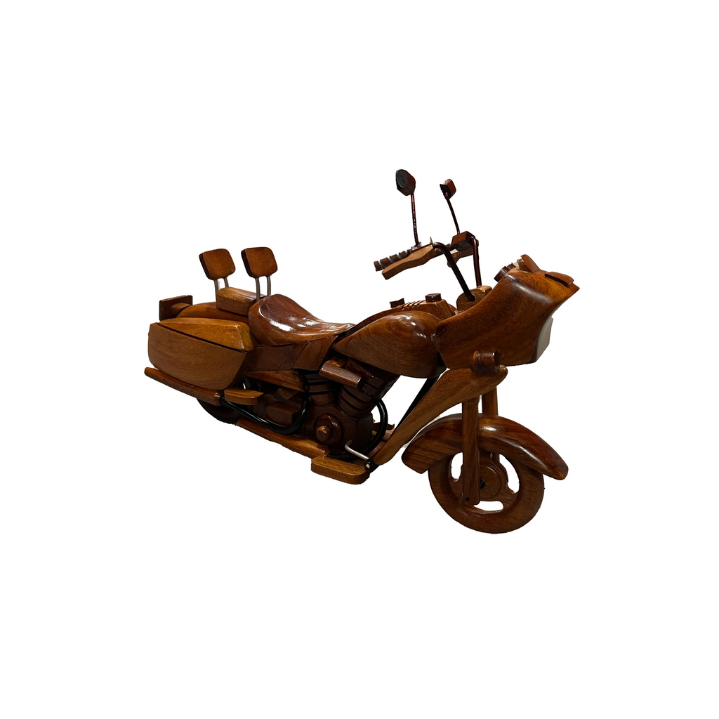 Harley Road Glide CVO Mahogany Wood Desktop Motorcycle Model