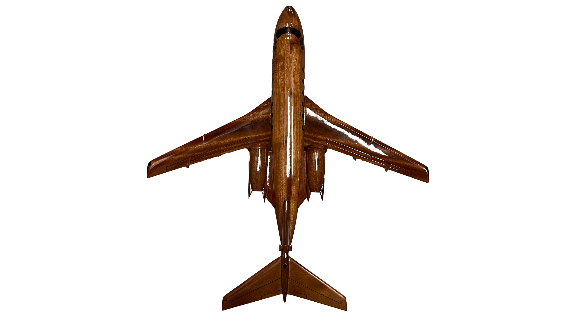 Hawker 800 Mahogany Wood Desktop Airplane Model