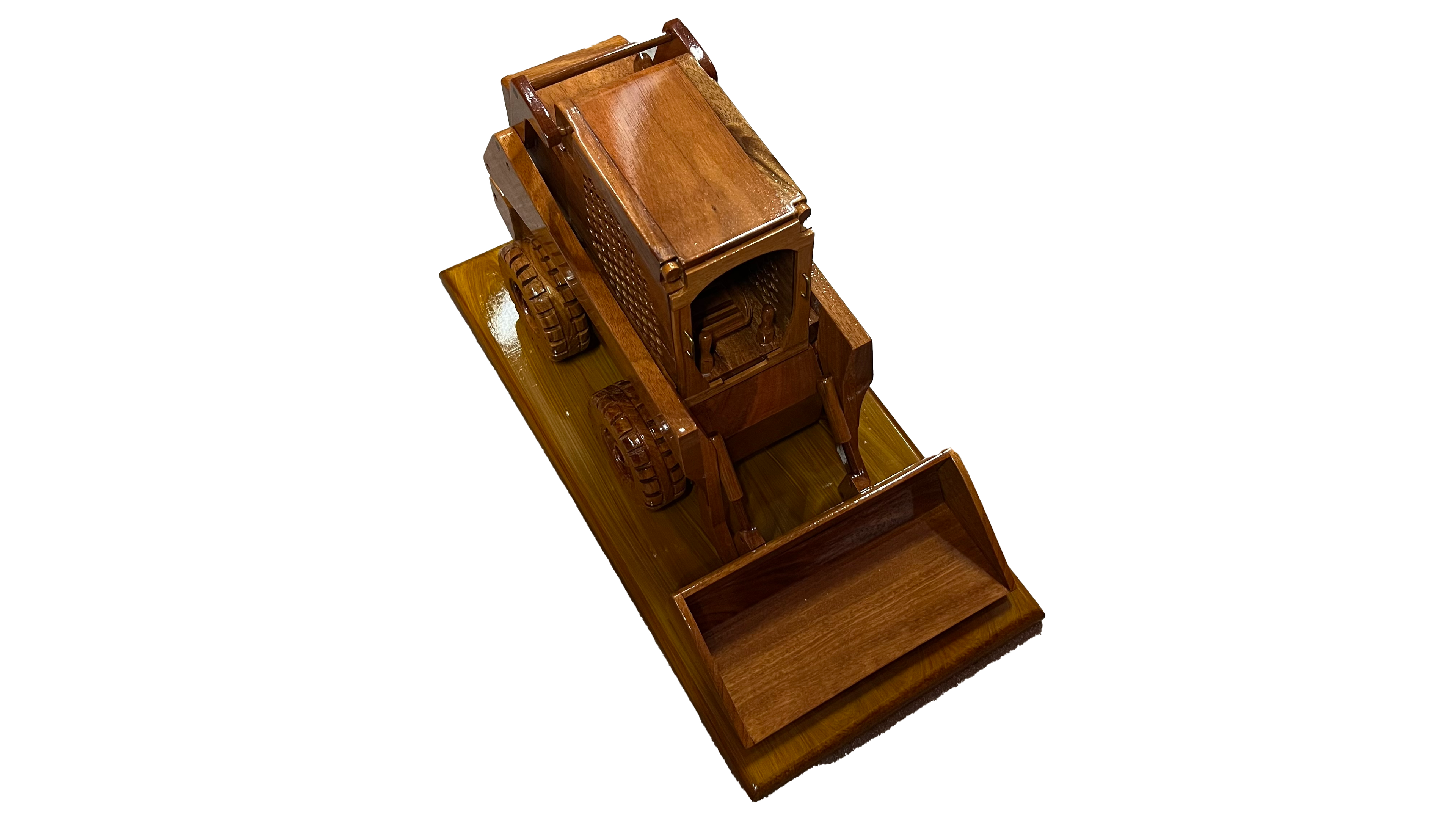 Deere 326 Mahogany Wood Desktop Airplane Model