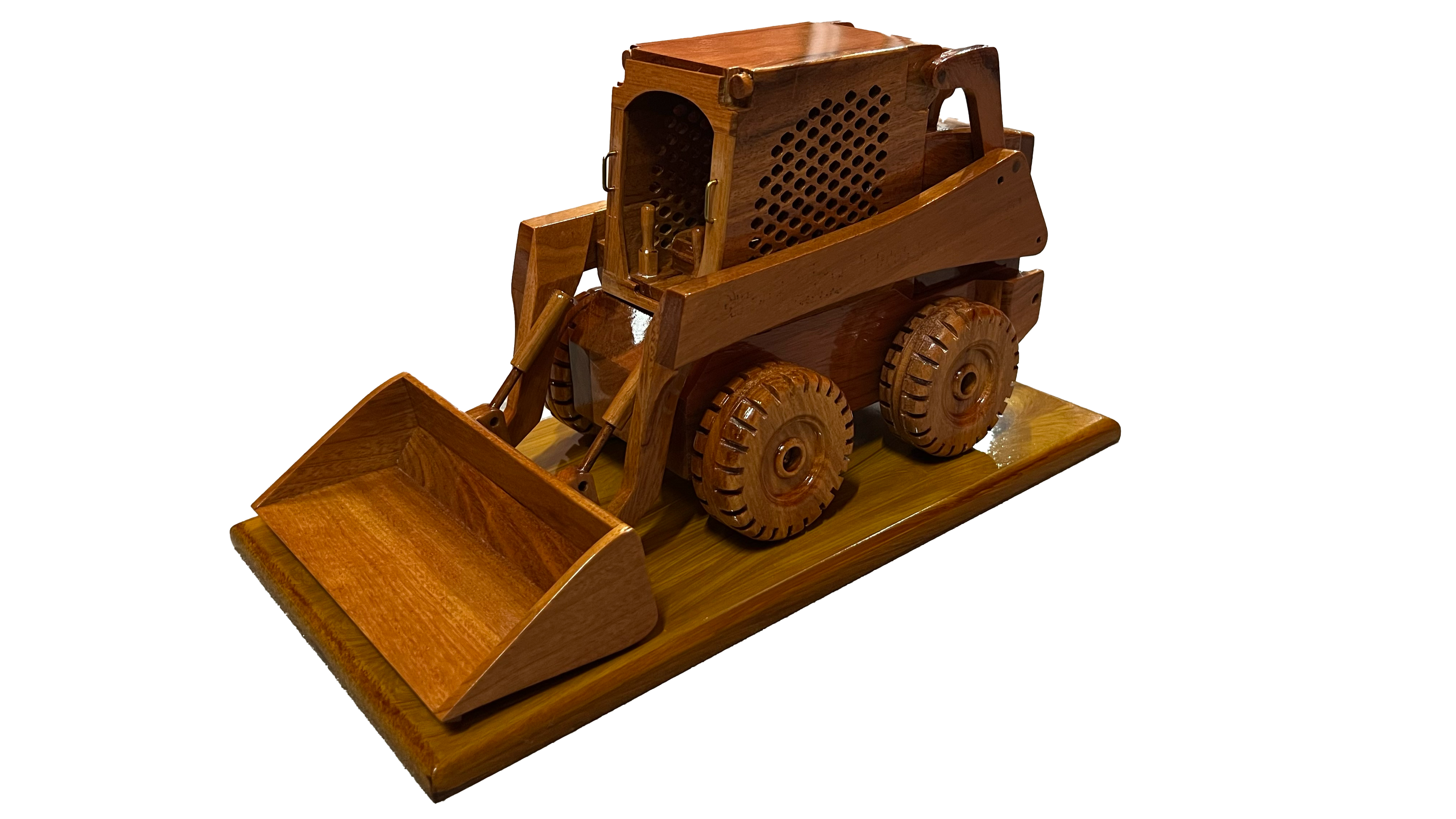 Deere 326 Mahogany Wood Desktop Airplane Model